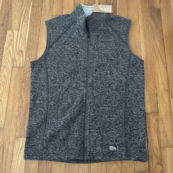 Eddie Bauer Men's Mr Radiator Vest Fleece Lined Outdoor Black-Black Heater SizeM - Picture 2 of 6